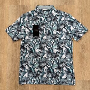 7 Diamonds 4 Way Stretch "Somers" Polo Shirt Golf Wicking Quick Dry Men's Size M